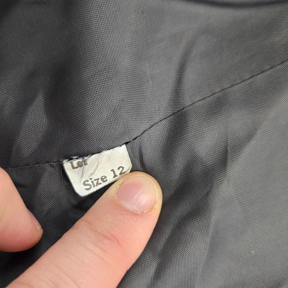 Vintage 90s Saville Gray Wool Blend Blazer Size 12 Made in USA Office Career - Picture 9 of 10